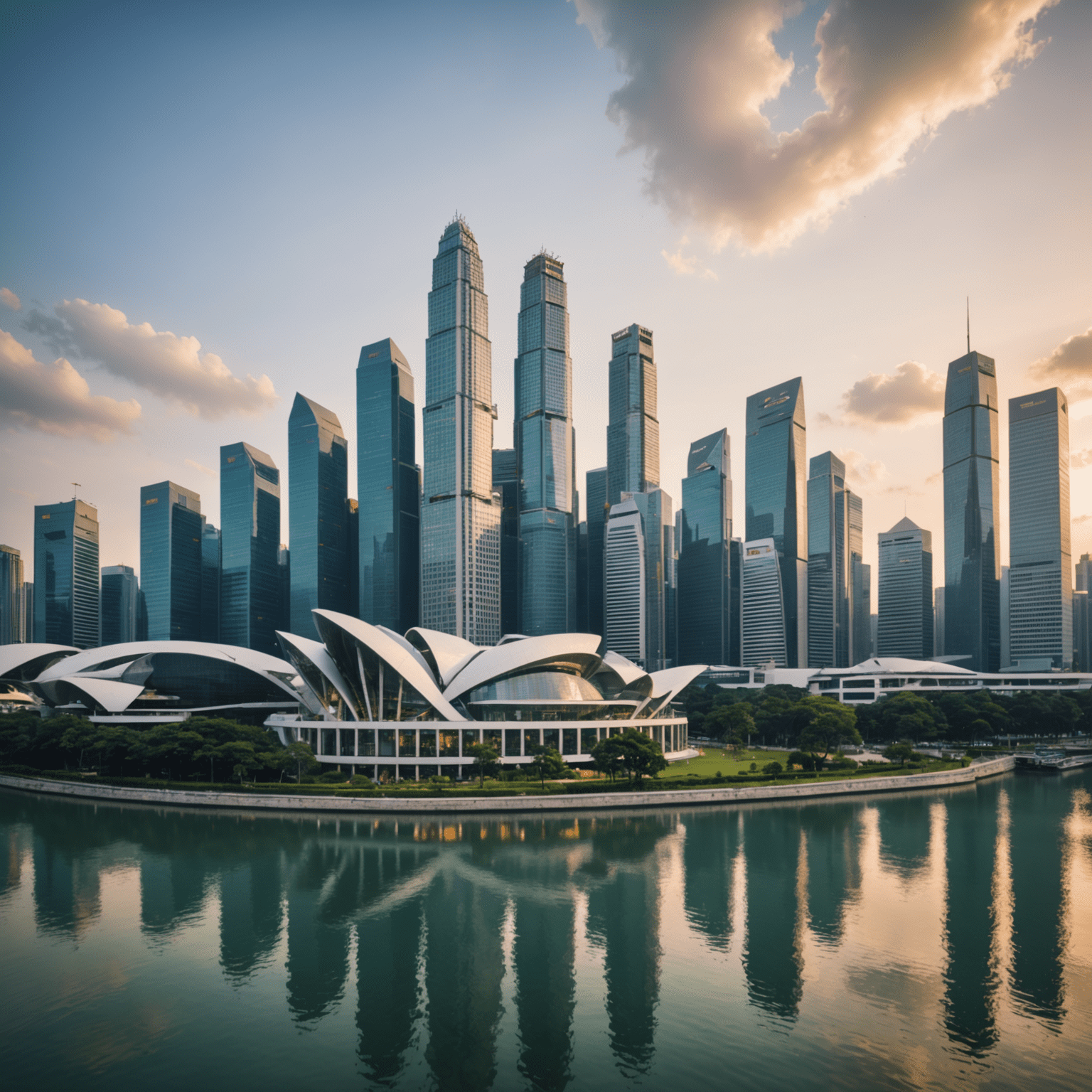 Typhoontactics logo - Singapore's financial district skyline with company name